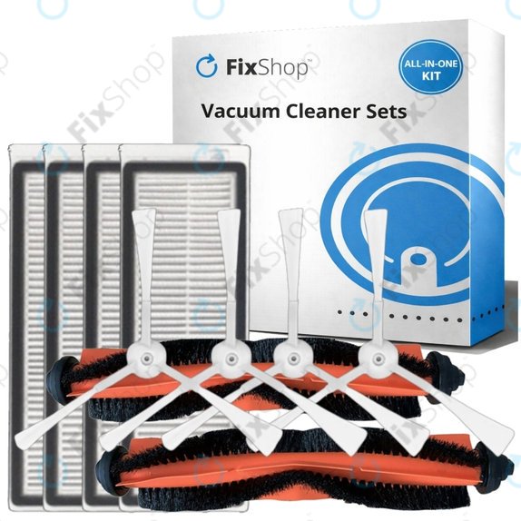 Комплект резервни части за Xiaomi Mi Robot Vacuum Mop Essential (Mijia G1) (2x Основна четка, 4x Филтър, 4x Странична четка)