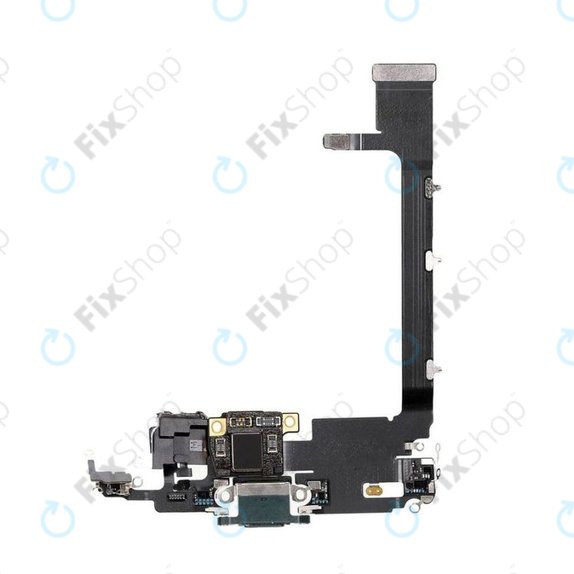 Конектор за зареждане с гъвкав кабел за iPhone 11 Pro Max, зелен, Green
