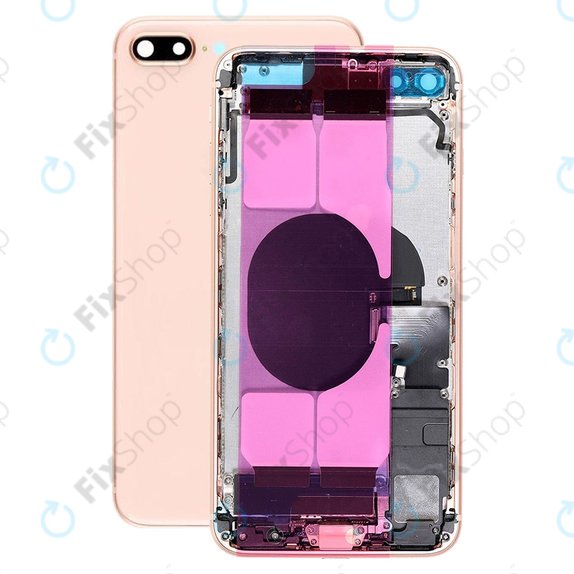 Заден калъф със малки части за iPhone 8 Plus, Злато, Gold