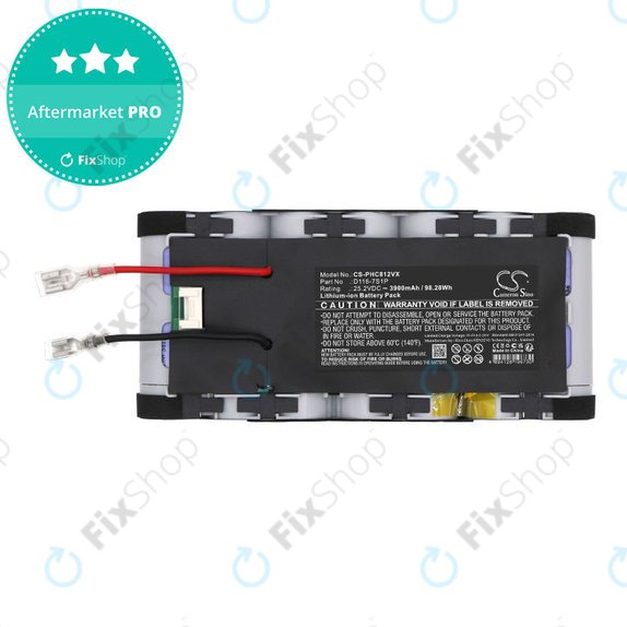 Батерия за Philips Aqua Plus 8000, XC8349/01, XW8122/82, 3900mAh, Li-Ion, 25.2V, D116-7S1P, HQ
