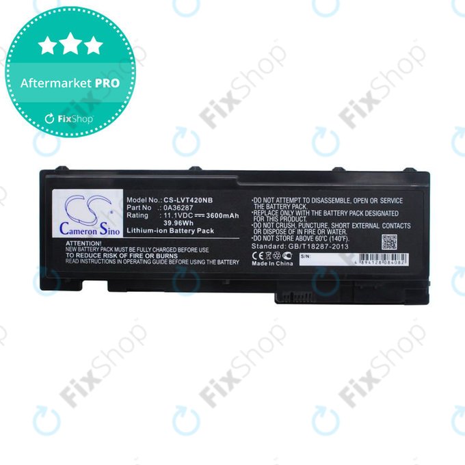 Батерия за Lenovo Thinkpad T420s, T420si, 3600mAh, Li-Ion, 11.1V, 0A36287, HQ