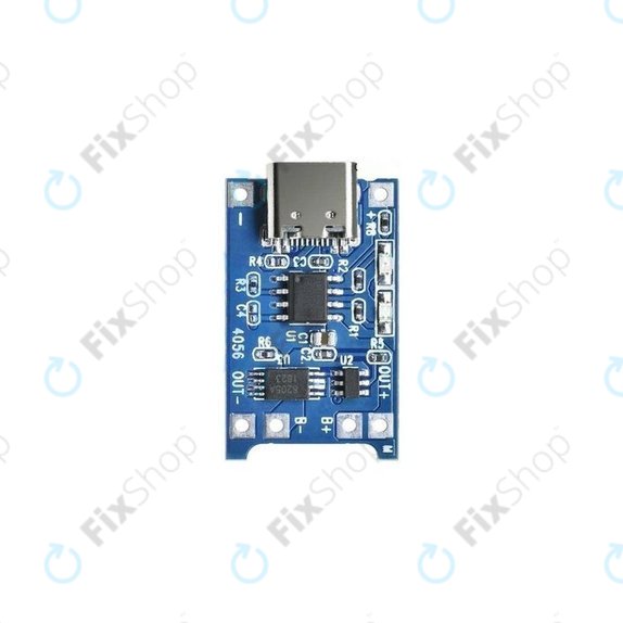 Модул за зареждане TP4056 за Li-ion батерия 18650, USB-C, 1 A