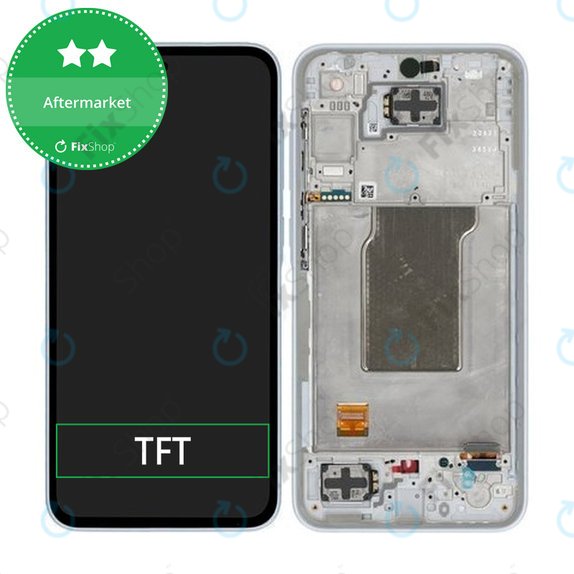 дисплей за Samsung A35 A356B, Тъчскрийн и рамка, Awesome Iceblue, TFT