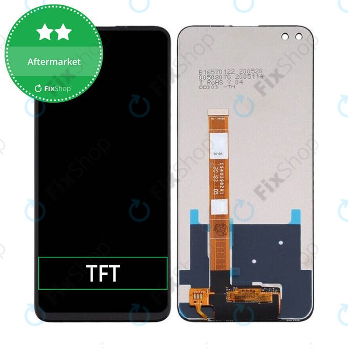 дисплей за Oppo Reno 4 Z 5G CPH2065, Тъчскрийн без рамка, TFT