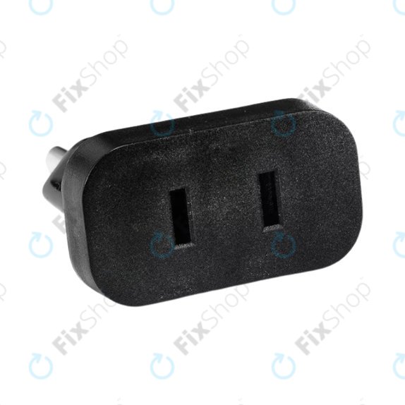 Захранващ адаптер 220V US към EU, Black, Черен