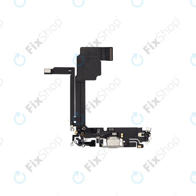 Конектор за зареждане с гъвкав кабел за iPhone 15 Pro Max, White Titanium