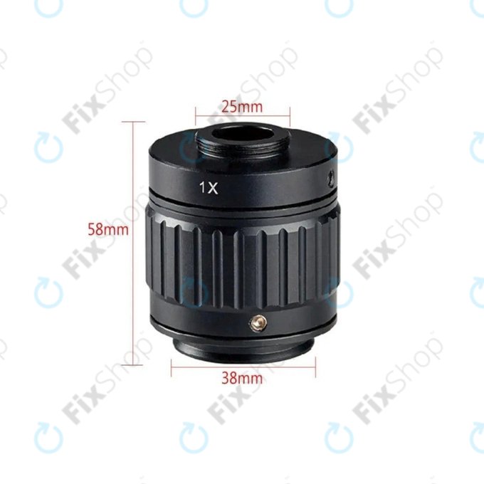 CTV адаптер 1X за тринокулярен микроскоп, C-Mount