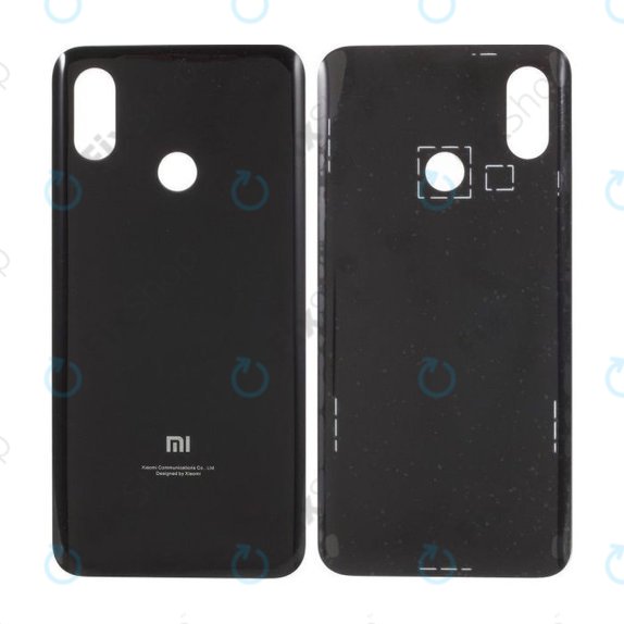 капак на батерията за Xiaomi Mi 8, черен, Black