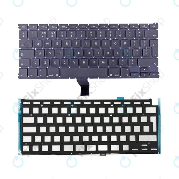 Клавиатура с подсветка за MacBook Air 13" A1369 (средата на 2011), A1466 (средата на 2012 – средата на 2017), UK/EU