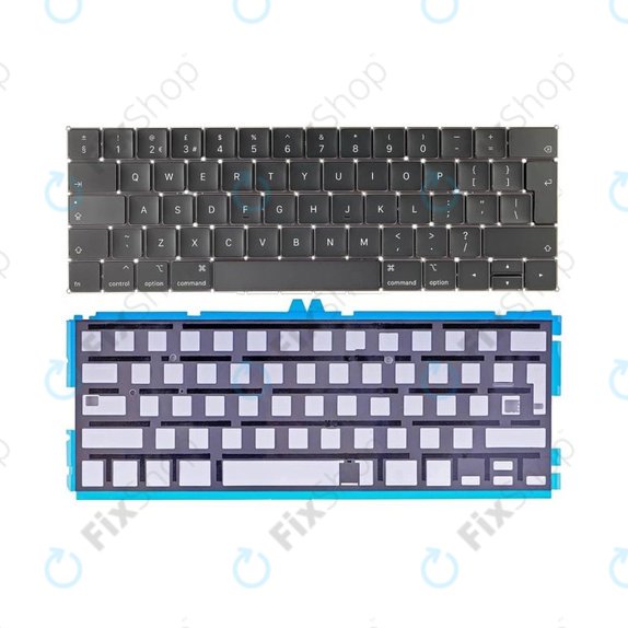 Клавиатура с подсветка за MacBook Pro 13" A1989 (2018 – 2019), MacBook Pro 15" A1990 (2018), UK/EU