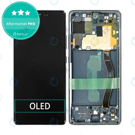 дисплей OLED за Samsung S10 Lite G770F, Тъчскрийн и рамка, Prism Black