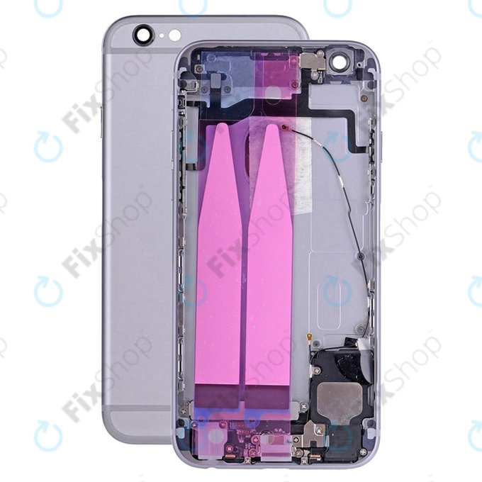Заден калъф със малки части за iPhone 6S, Space Gray