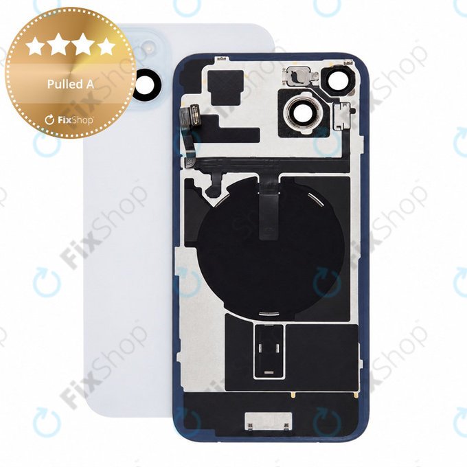 Стъкло на задния капак за iPhone 15 Plus, Blue, Pulled A