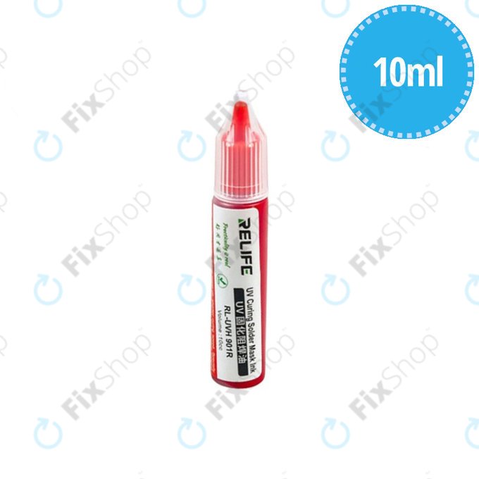UV втвърдяваща се спойка маска – 10ml (червена), Relife RL-UVH901R