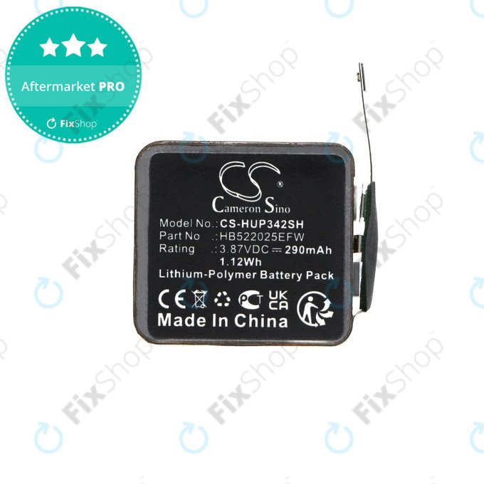 Батерия за Huawei Watch GT3 42mm, Watch GT3 Pro 42mm, 290mAh, Li-Pol, 3.87V, HB522025EFW, HQ