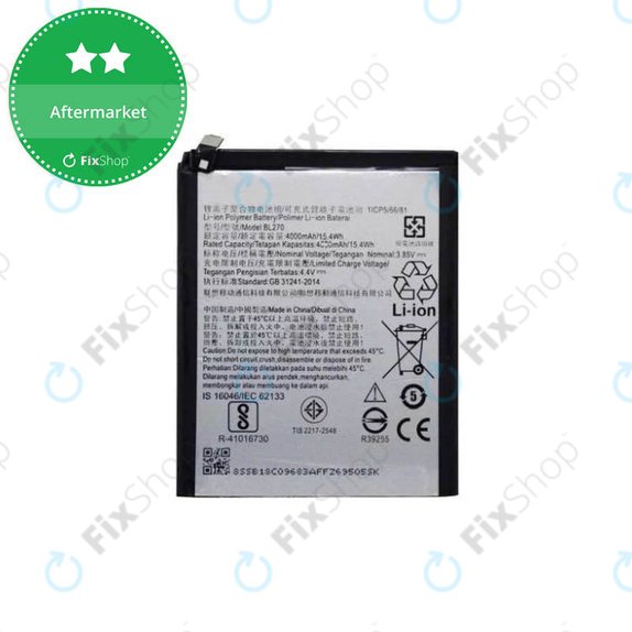 Батерия за Motorola Moto G6 Play XT1922, Lenovo K6 Note, Moto E5 XT1944, BL270, 4000mAh