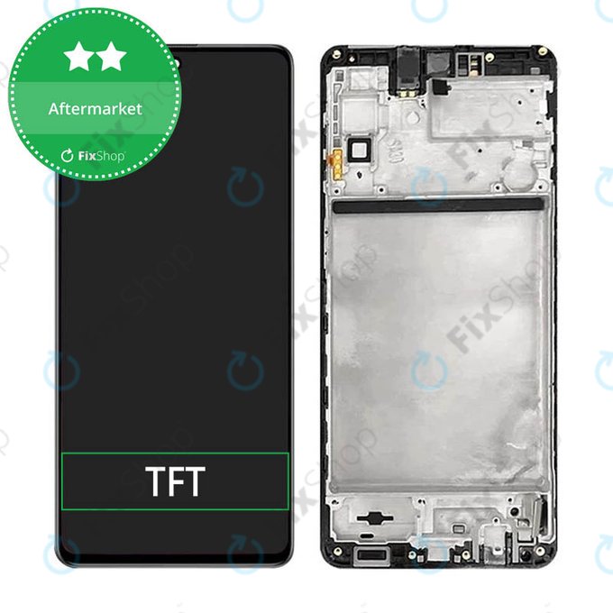 дисплей за Samsung M51 M515F, Тъчскрийн и рамка, Celestial Black, TFT