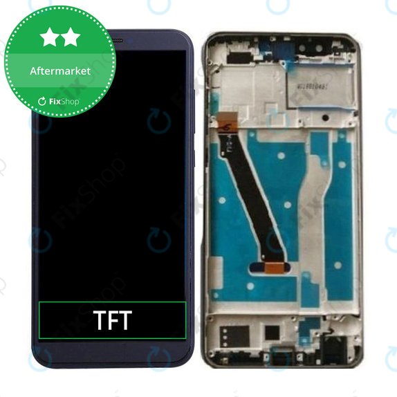 дисплей за Huawei Honor 9 Lite, Тъчскрийн и рамка, Midnight Black, TFT