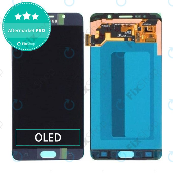 дисплей OLED за Samsung Note 5 N920F, Тъчскрийн без рамка, син, Blue