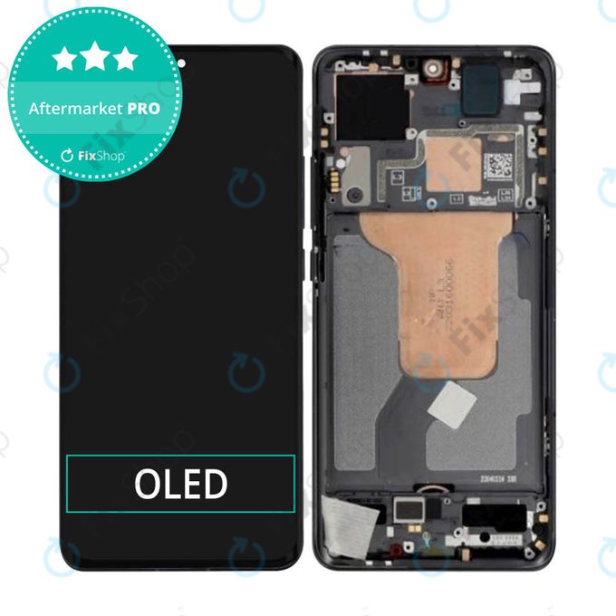 дисплей OLED за Xiaomi 12 2201123G 2201123C, Тъчскрийн и рамка, черен, Black