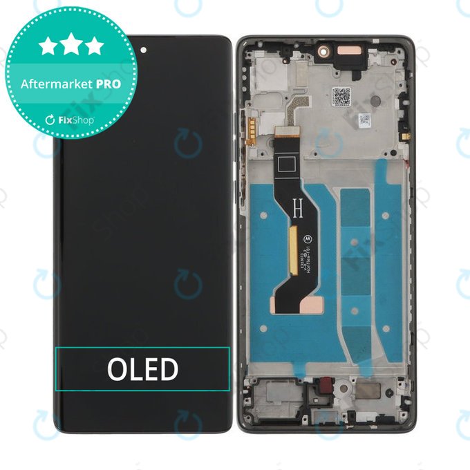 Дисплей OLED за Motorola Moto G85 5G XT2427-3, Urban Grey, Тъчскрийн с рамка