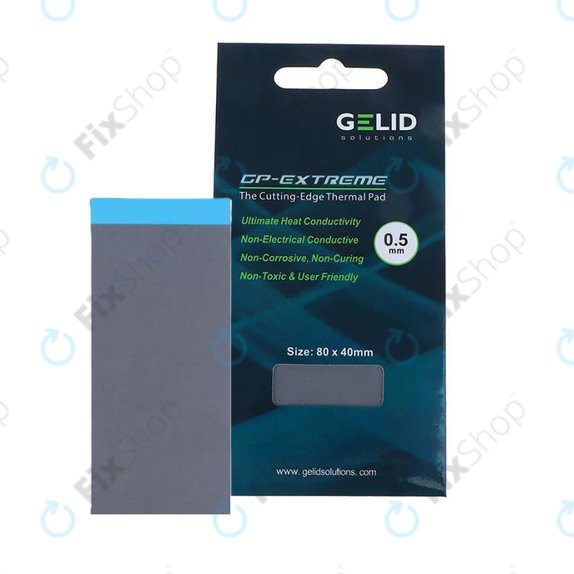 Термопроводима подложка GELID GP-Extreme, 12 W/mK, 80 × 40 × 0.5mm