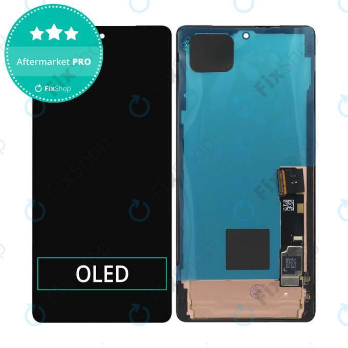 дисплей OLED за Google Pixel 7 Pro GP4BC GE2AE, Тъчскрийн и рамка, Obsidian
