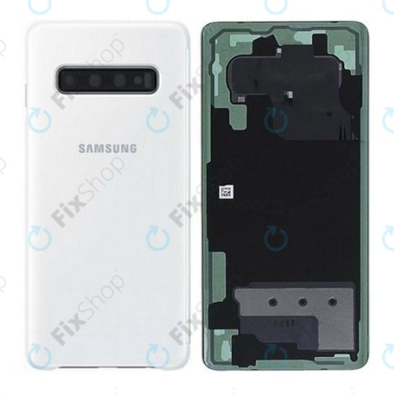 Капак на батерията за Samsung S10 Plus G975F, GH82-18867B, Ceramic White, Genuine Service Pack