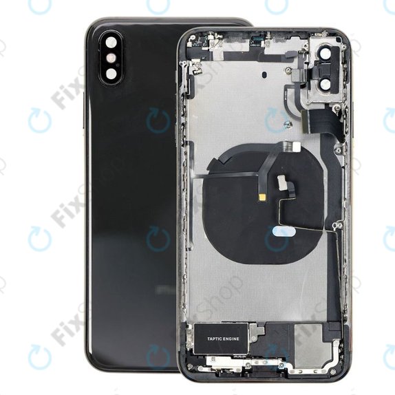 Заден калъф със малки части за iPhone XS Max, Space Gray