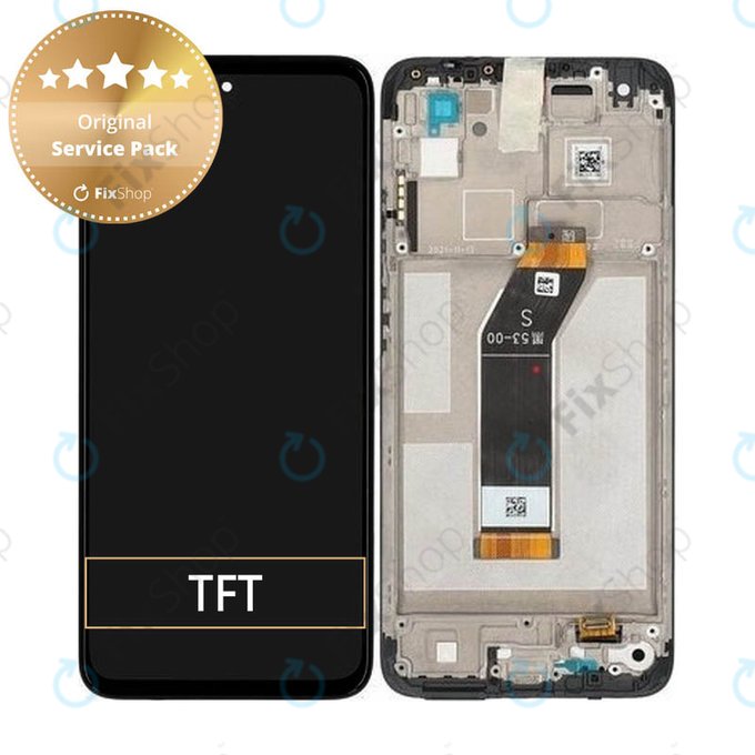 дисплей за Xiaomi Redmi 10 (2022) 21121119SG 22011119UY, Тъчскрийн и рамка, TFT, 560001K19S00, Carbon Gray, Genuine Service Pack