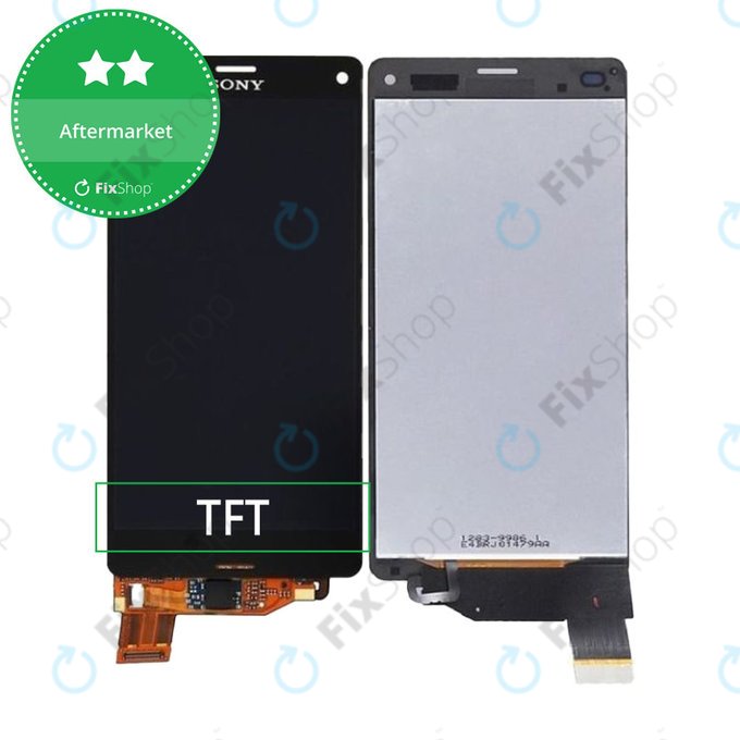 дисплей за Sony Xperia Z3 Compact D5803, Тъчскрийн без рамка, черен, Black, TFT