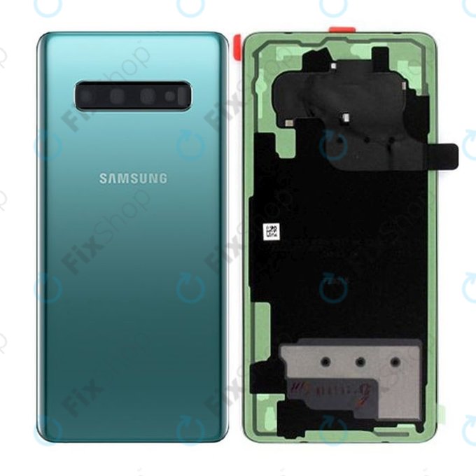 Капак на батерията за Samsung S10 Plus G975F, GH82-18406E, Prism Green, Genuine Service Pack