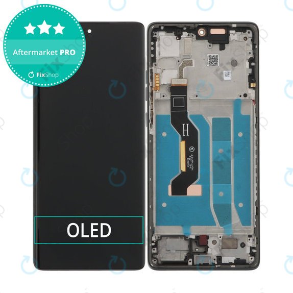 Дисплей OLED за Motorola Moto G85 5G XT2427-3, Urban Grey, Тъчскрийн с рамка