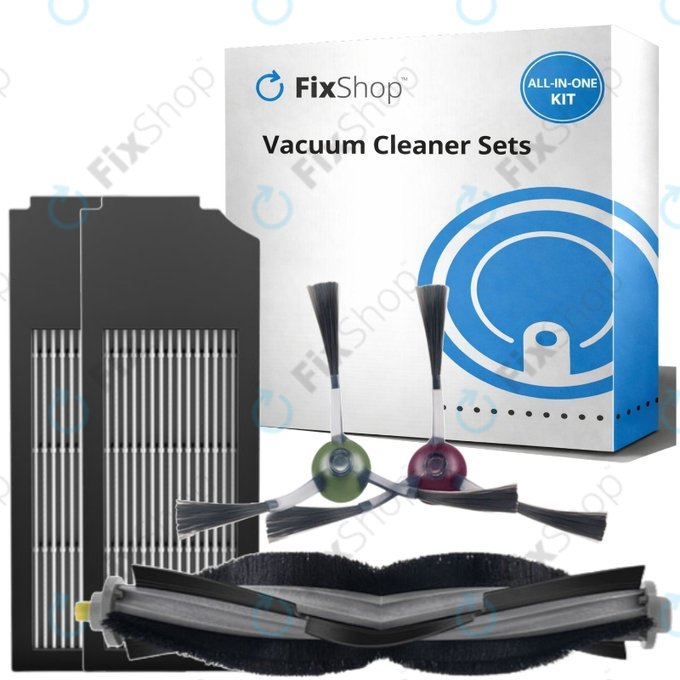Комплект резервни части за Ecovacs X1 Omni, T10 (1x Основна четка, 2x Филтър, 2x Странична четка)