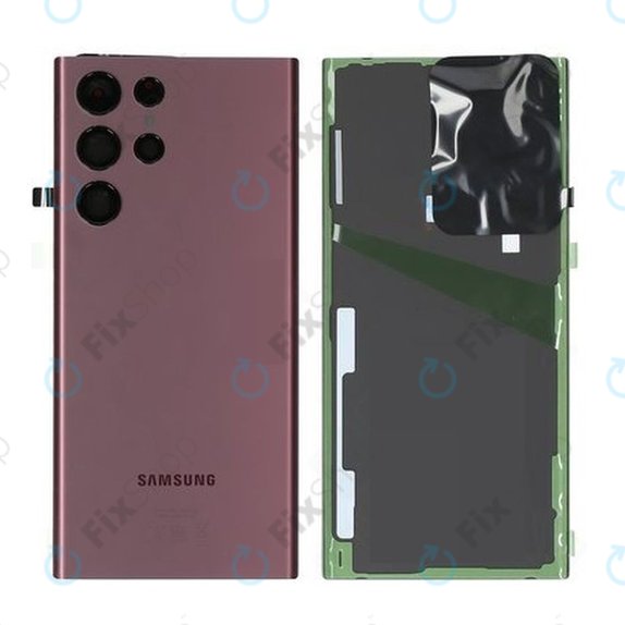 Капак на батерията за Samsung S22 Ultra S908B, GH82-27457B, Burgundy, Genuine Service Pack