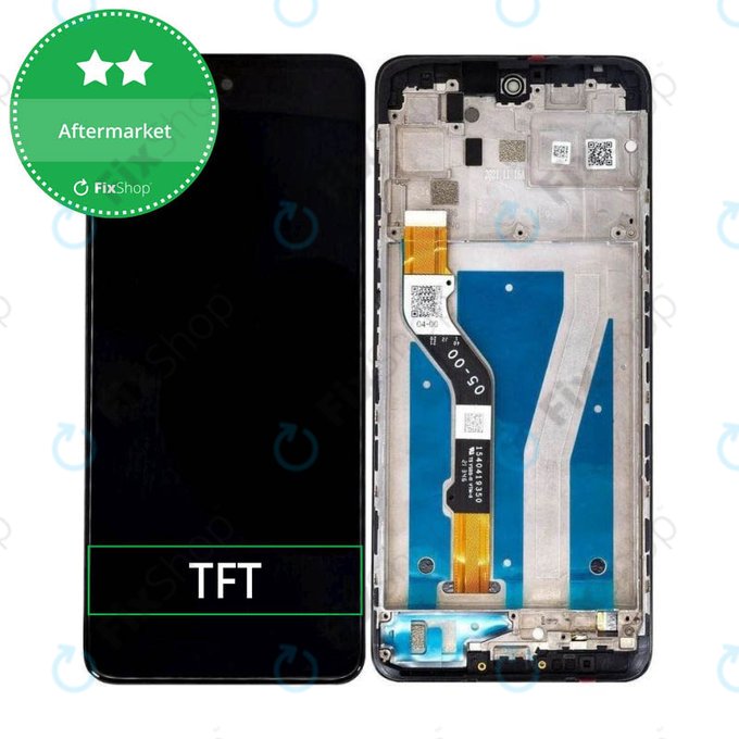 дисплей за Motorola Moto G60 XT2135, Тъчскрийн и рамка, Charcoal Gray, TFT