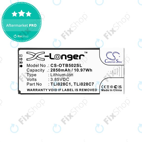Батерия за Alcatel 1b 2020, Alcatel Ot-5002a, 2850mAh, Li-Ion, 3.85V, TLI028C1, HQ