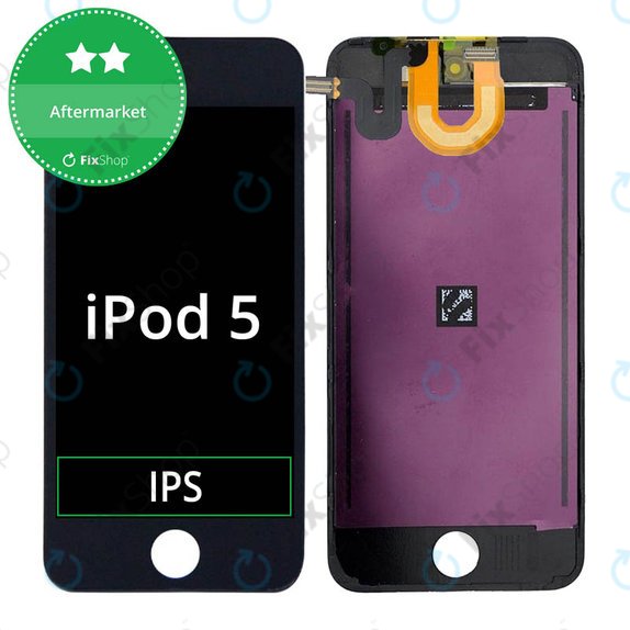 LCD дисплей за iPod Touch (5th Gen, 6th Gen, 7th Gen), Black, Тъчскрийн с рамка