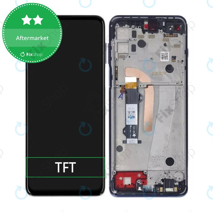 дисплей за Motorola Moto G100 XT2125, Тъчскрийн и рамка, Iridescent Ocean, TFT
