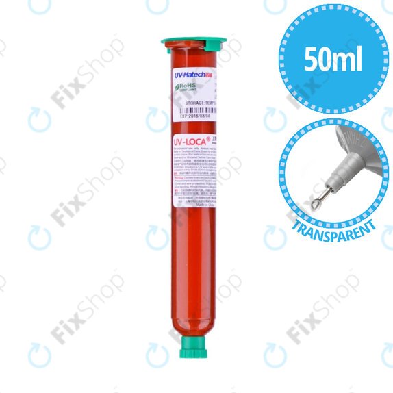 Лепило за залепване на сензорни екрани, 50мл, UV-Loca TP-2500F
