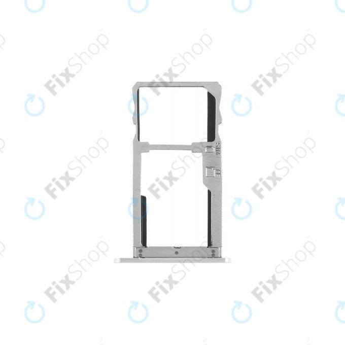 SIM държач за Lenovo K6 Note K53a48, Сребро, Silver