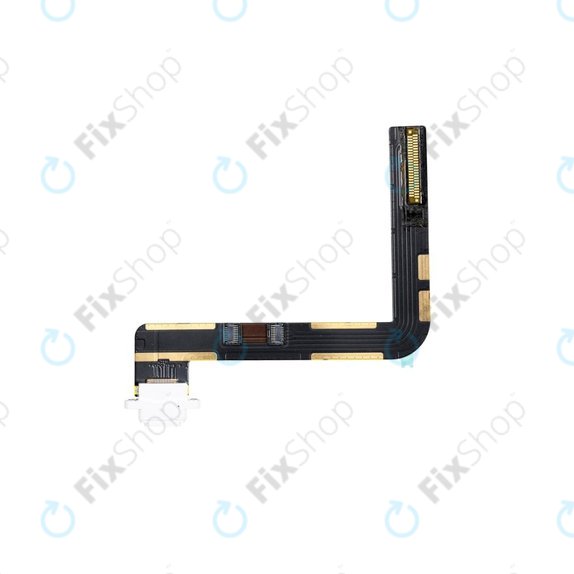 Конектор за зареждане c гъвкав кабел за Apple iPad (7th Gen 2019, 8th Gen 2020, 9th Gen 2021), бял, White