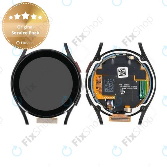 дисплей за Samsung Galaxy Watch 4 40mm R865, тъчскрийн, рамка, черен, Black, GH82-28815A, Genuine Service Pack