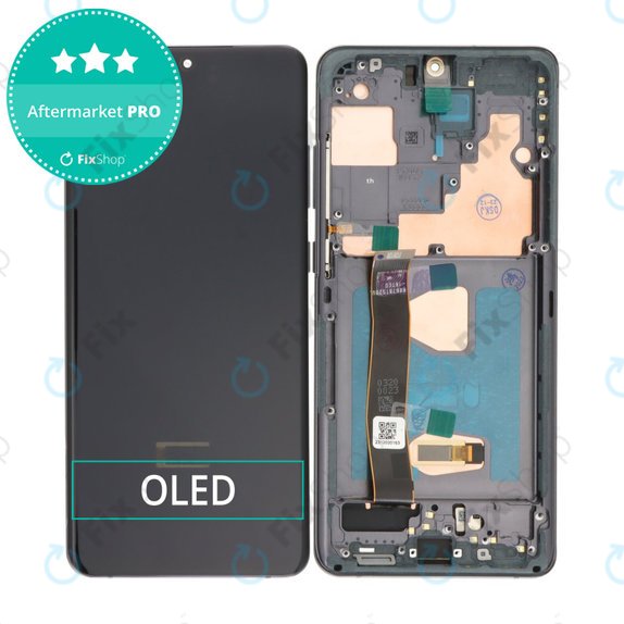 дисплей OLED за Samsung S20 Ultra G988F, Тъчскрийн и рамка, Cosmic Black