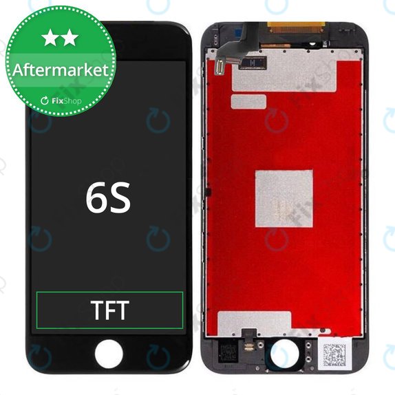 Дисплей за iPhone 6S, Black, Тъчскрийн с рамка