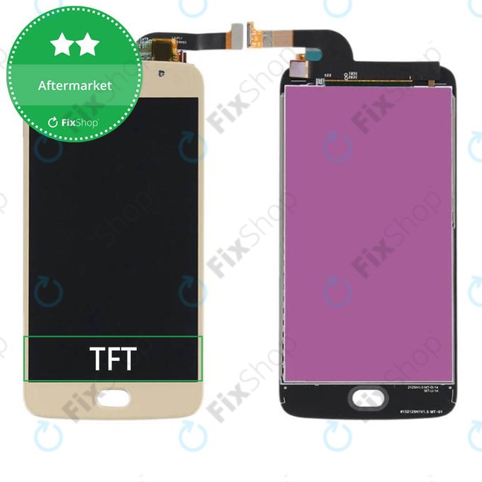 дисплей за Motorola Moto G5S XT1794, Тъчскрийн без рамка, златен, Gold, TFT