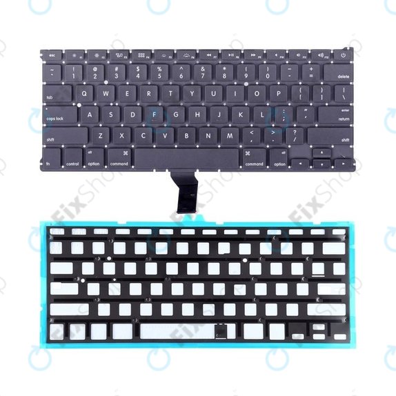 Клавиатура с подсветка за MacBook Air 13" A1369 (средата на 2011), A1466 (средата на 2012 – средата на 2017), US