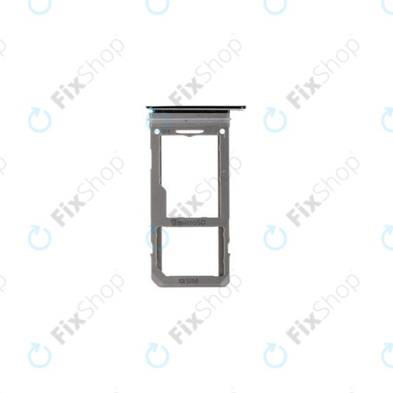 SIM + SD държач за Samsung S9 Plus G965F, Midnight Black, GH98-42576A, Genuine Service Pack