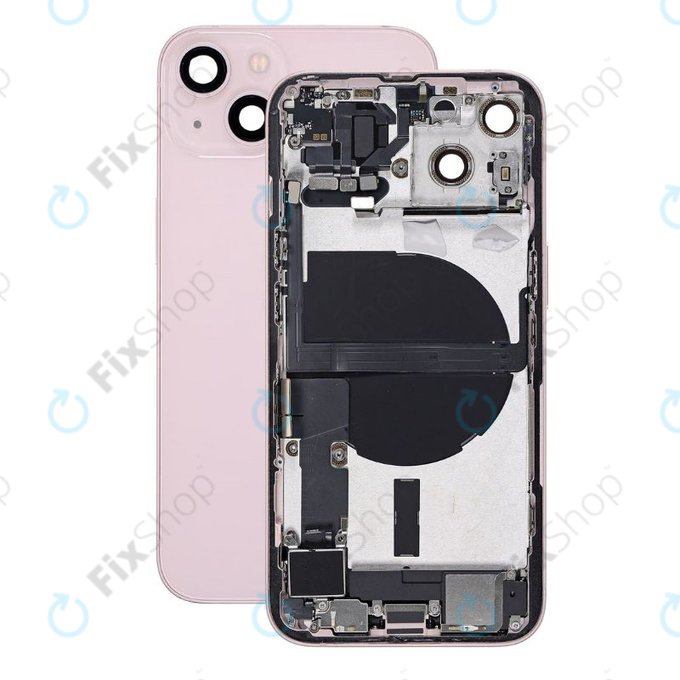 Заден калъф със малки части за iPhone 13, Розово, Pink