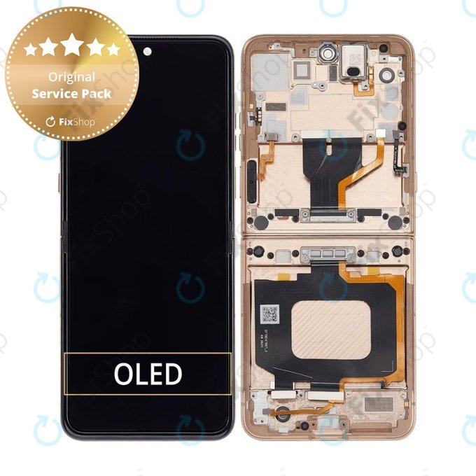 Дисплей за Motorola Razr 60 Ultra, Mountain Trail, Тъчскрийн с рамка, 5D68C29812 Genuine Service Pack